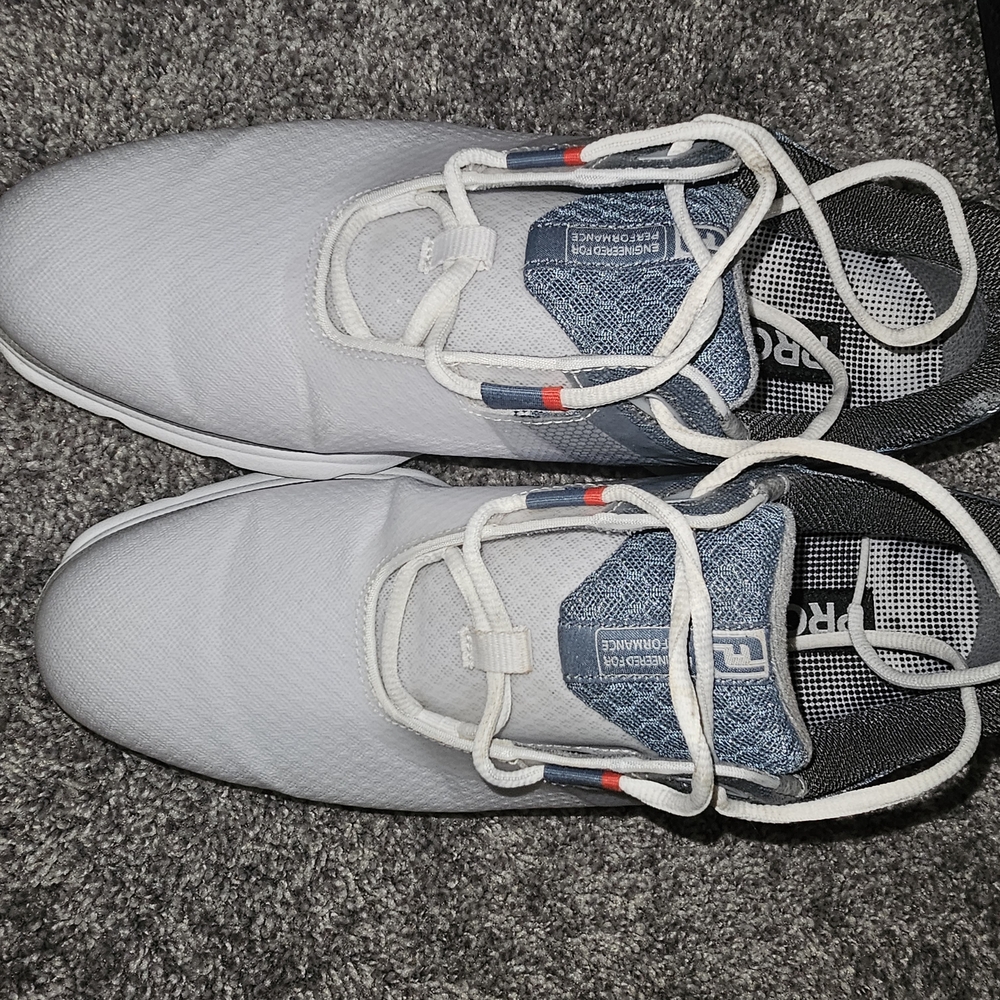 Footjoy Blue and White Golf Shoes